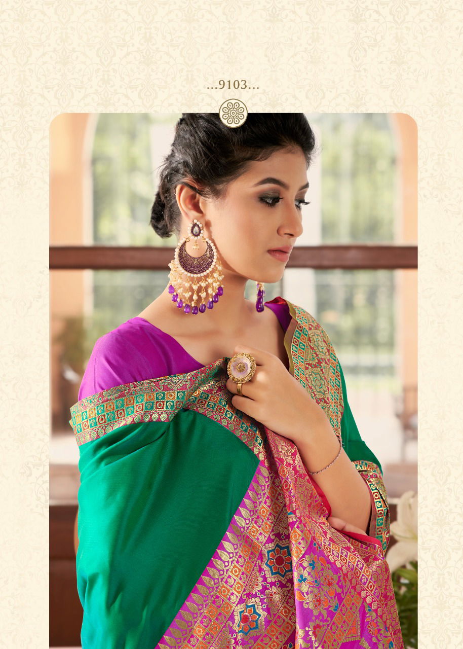 Rajyog Ashton Heavy Function Wear Weaving Silk Fancy Designer Latest Saree Collection